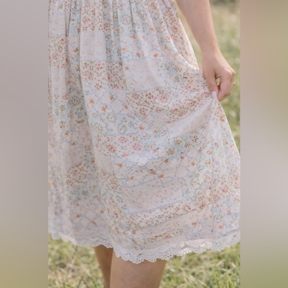 JessaKae Patchwork Floral & Lace Megan Midi Dress, 1X, NWT! - Picture 6 of 15